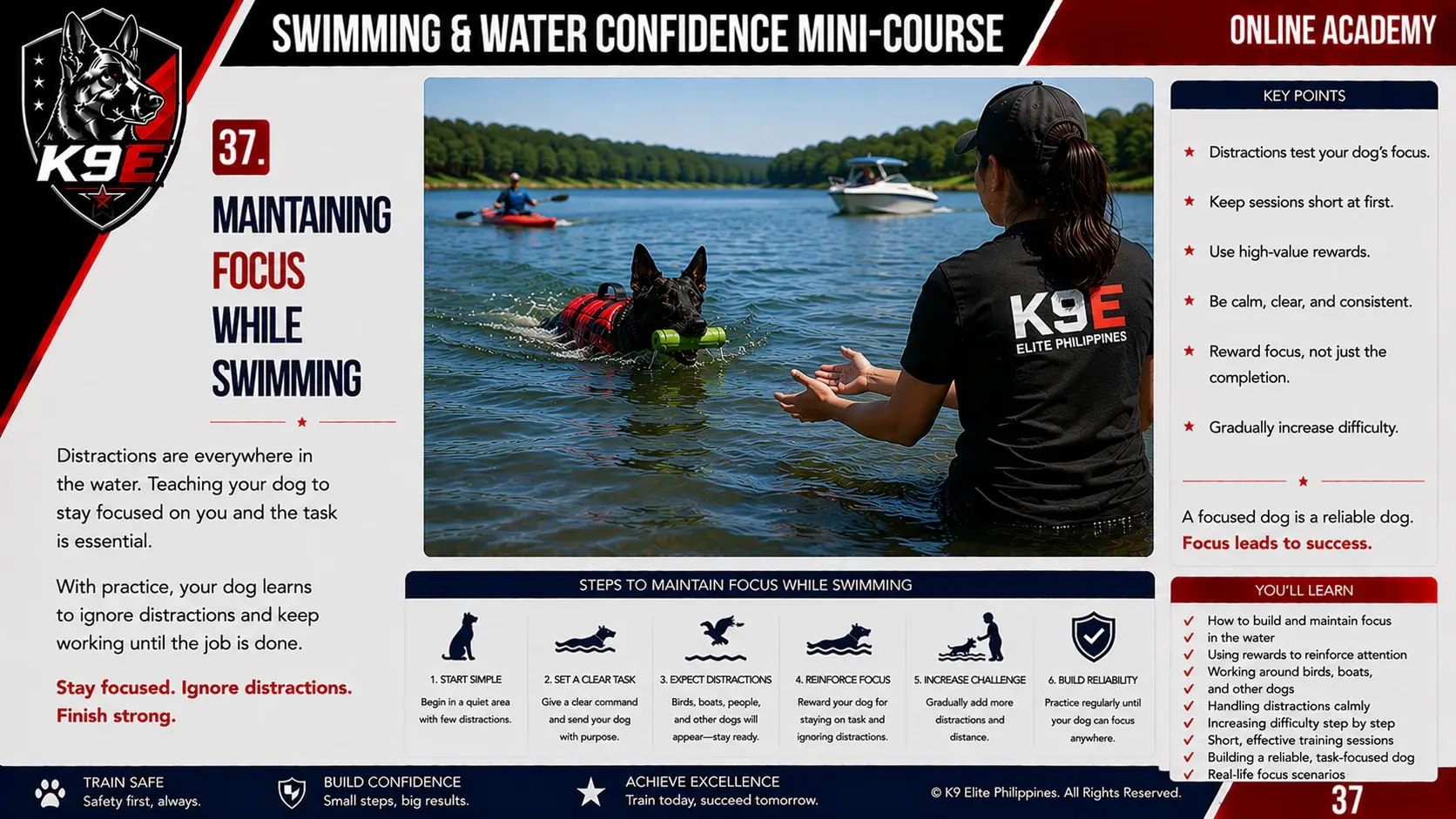 Swimming & Water Confidence training